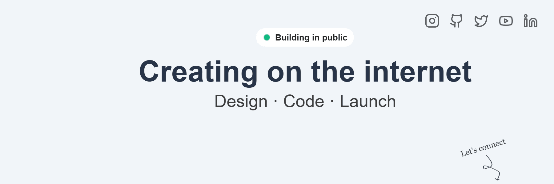 Minimal Developer for twitter banner