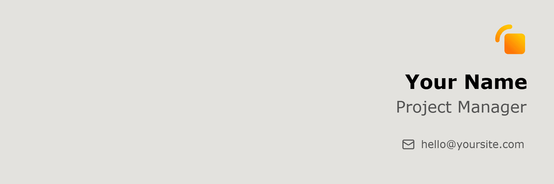 Minimal Cream  for linkedin banner