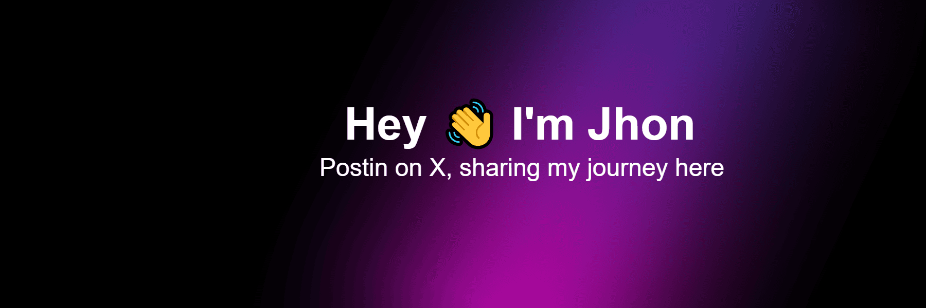 Simple Dark Gradient for twitter banner