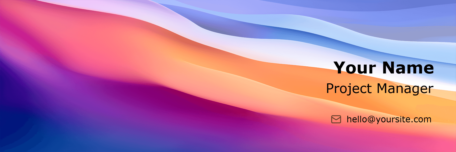 Formal Colored Waves for linkedin banner